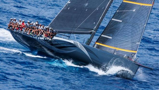 Current overall race winner and holder of the RORC Caribbean 600 Trophy: George Sakellaris, Maxi72 Proteus © RORC / Tim Wright / Photoaction.com